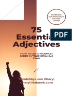 75 Essential Adjectives: Cambridge Con Cheryl