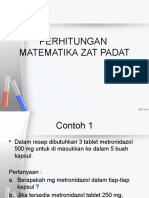 Perhitungan Matematika Zat Padat