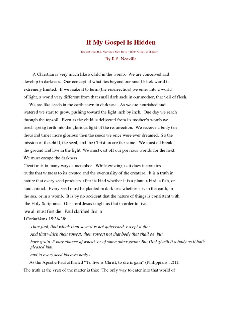 Understanding Spiritual Growth in Christ | PDF | Jesus | God