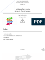 Acta constitución proyecto ingeniería