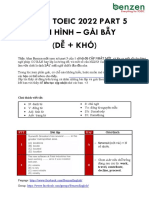 51 Câu TOEIC PART 5 BẪY ĐIỂN HÌNH FULL