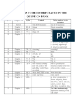 Corrections To Be Incorporated in The Question Bank: Chapter No Q.No Prinited. To Be Read As / To Be Included