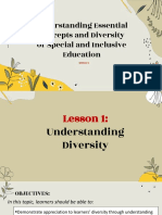 Understanding Essential Concepts and Diversity of Special and Inclusive Education