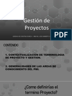 GERENCIA DE CONSTRUCCIONES II_ UNIDAD I_ GESTION DE PROYECTOS