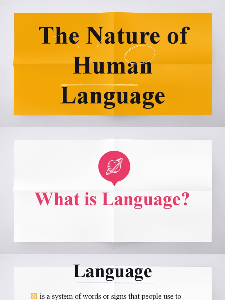 The Nature of Human Language | PDF | Color | Word