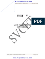 Unit - V: Limt State Design of Footings
