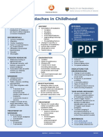 Paediatrics Headaches in Childhood