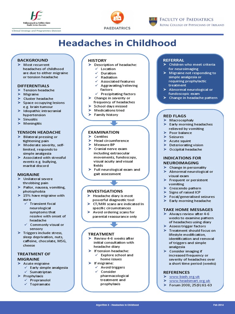 Pediatric Headache Red Flags Guide | PDF | Clinical Medicine