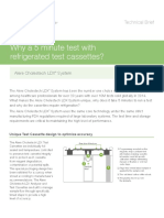 Why A 5 Minute Test With Refrigerated Test Cassettes?: Technical Brief