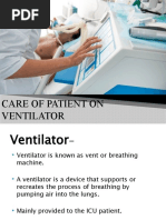 Ventilated Patient Care.