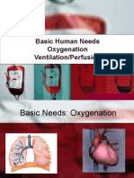 Basic Human Needs Oxygenation Ventilation/Perfusion