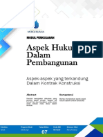 Modul 07 - Aspek Hukum Dalam Pembangunan