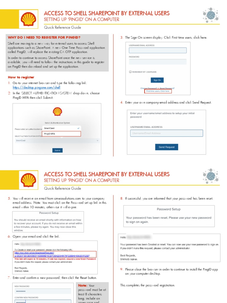 Setting Up PingID for Shell Access | PDF | Password | Shell (Computing)