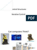 Control Structures Iterative Control