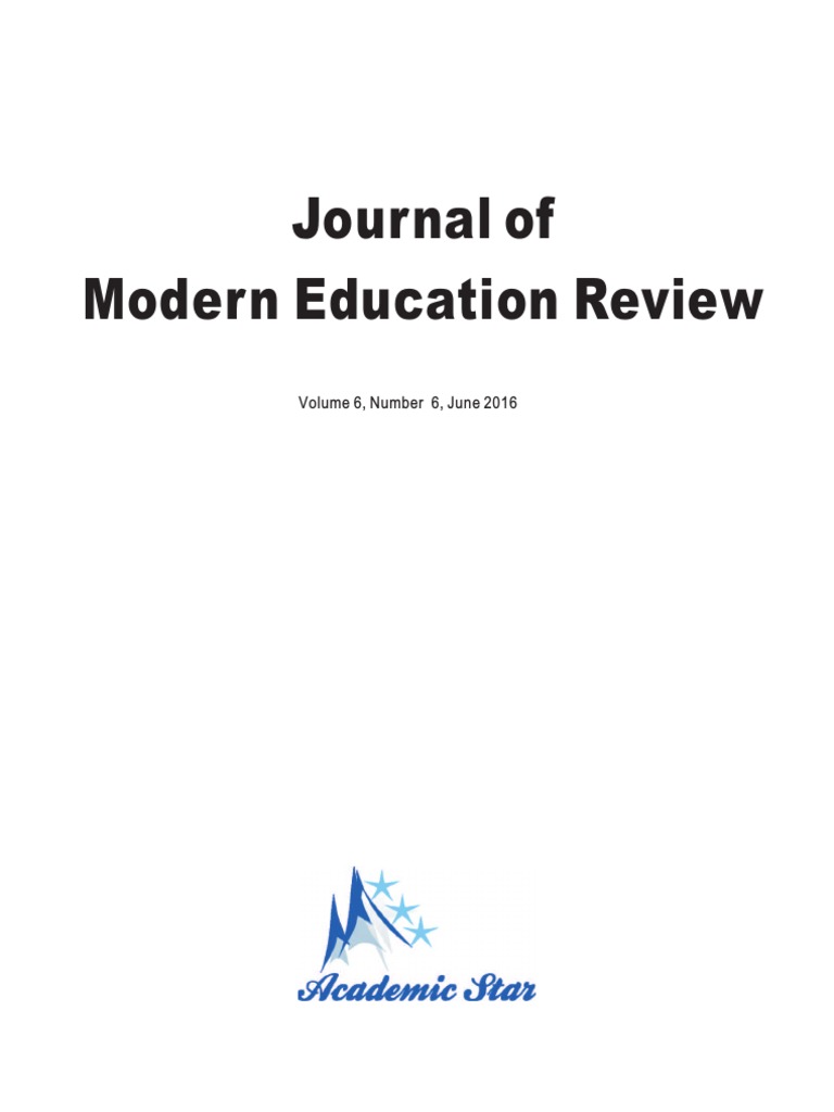 journal of modern education review impact factor