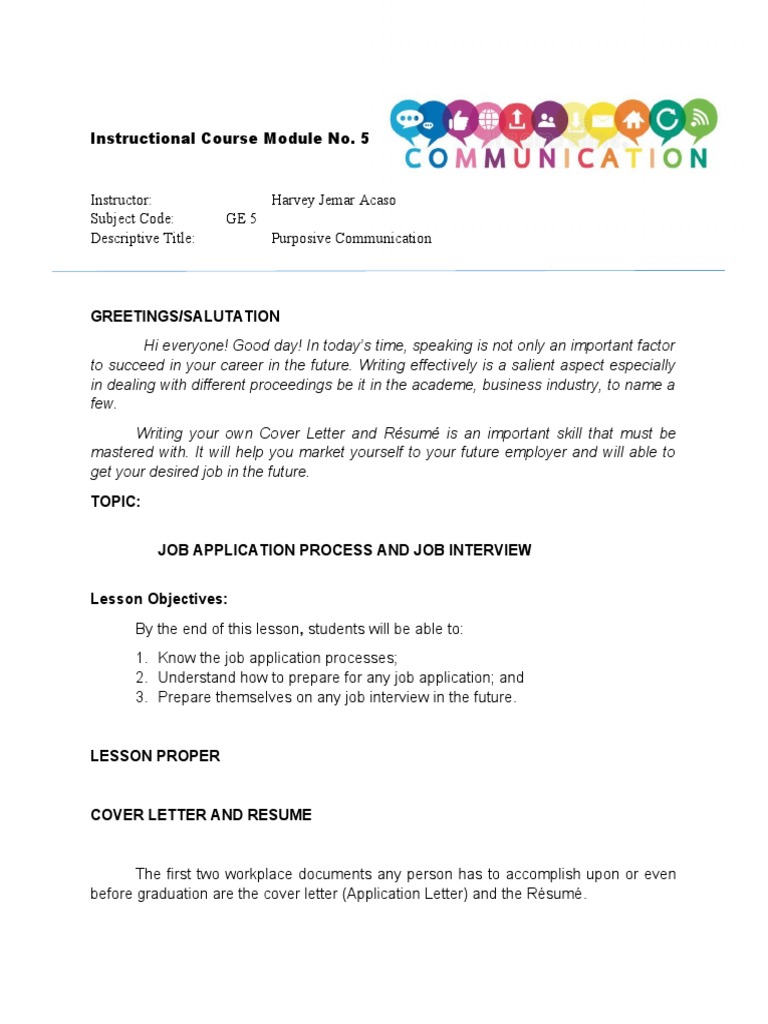 Instructional Course Module No 5 | Descargar gratis PDF | Résumé