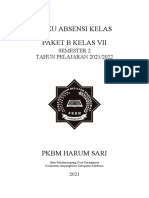 Absensi Tutor Dan Siswa Kelas VII Semester 1 TP 2021-2022