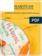Summer Assignment 2014-2015 BHARTIYAM