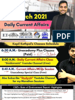 1st March 2021 Current Affairs by Kapil Kathpal
