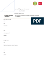 Course: CAE Preparation Course: Use of English