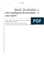 Rare esophageal diverticulum case report