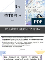 9 - Ano - Aula - Livro A Hora Da Estrela