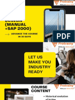 Bridge Design (Manual +SAP 2000) : Advance The Course in 30 Days
