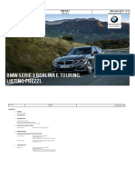 Listino BMW Serie 3 Berlina e Touring (G20-G21) Valido Da Prod.01.03.2022