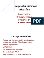 Congenital Chloride Diarrhea: Supervised By: Dr. Esam Hindawi Presented by