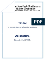 La Educación Física en La República Domincana - Material UASD EFI0120