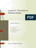 Lesson 25 The Fruits of Manifest Destiny Student