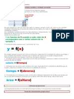 Cantidades variables, constantes, proporcionales e inversamente proporcionales