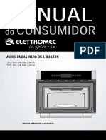 Manual Micro-ondas Elettromec Nero 35 litros