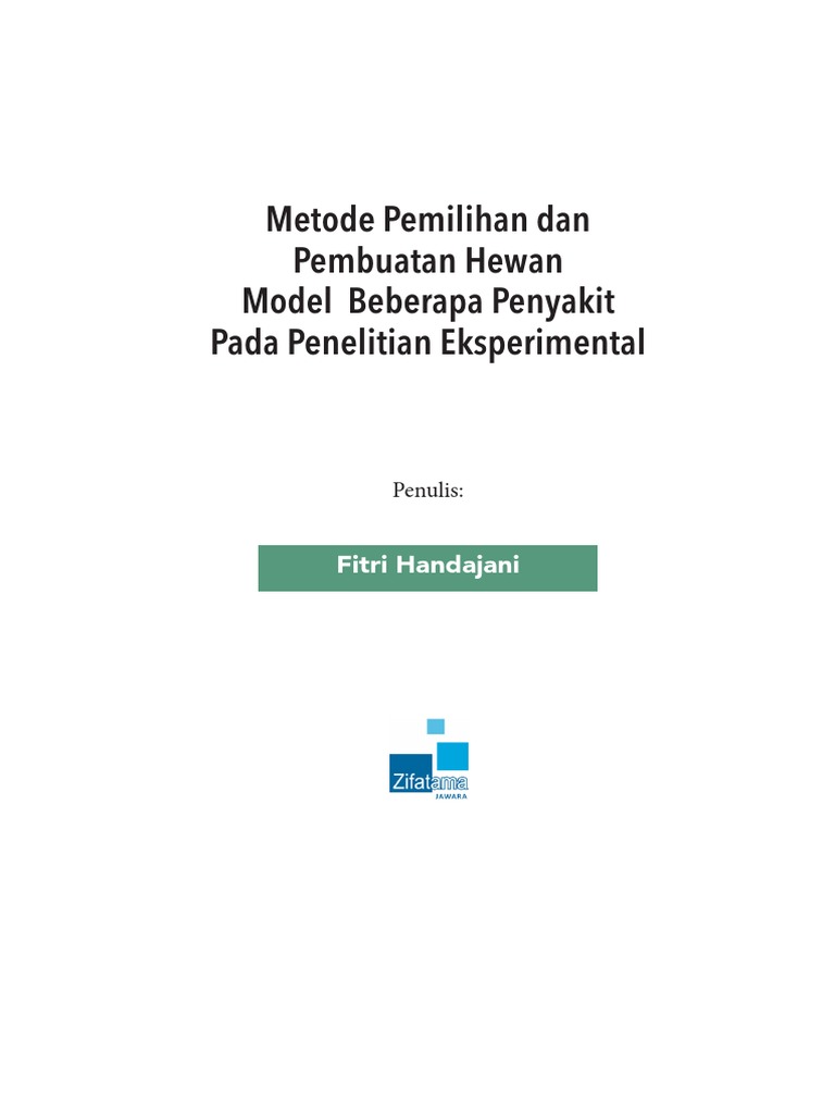 Revisi Layout Buku Metode Memilihan Dan Pembuatan Hewan | PDF