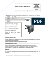 Programa técnico en cocina - Ficha técnica de molino industrial