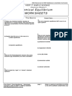 Chemical Equilibrium Worksheets: Keep It Simple Science