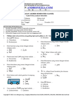 Soal PAS Bahasa Arab Kelas II Semester 1