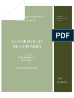 Cuadernillo Guitarra Principal III - PM 2021 (2016)