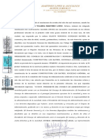 Acta Notarial de Representación Legal