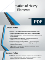 Formation of Heavy Elements