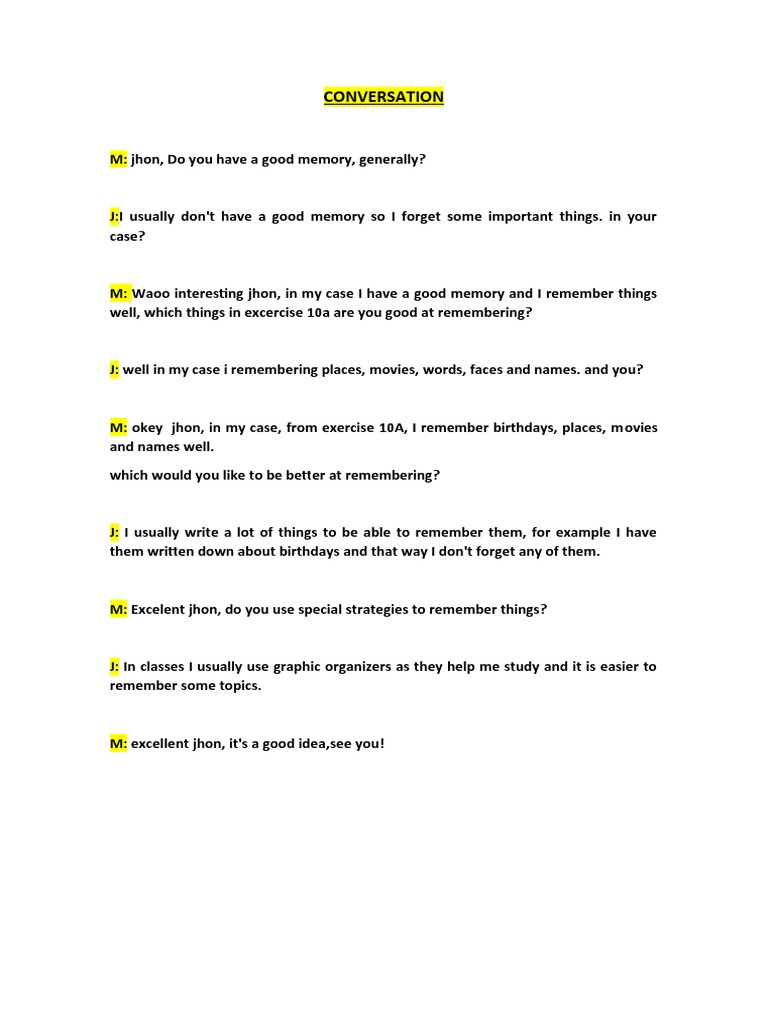 Conversation 1 | PDF | Career & Growth | Language Arts & Discipline