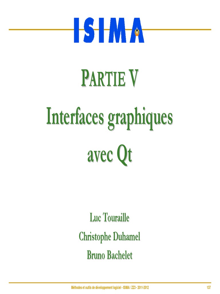 Interfaces graphiques avec Qt | PDF | Modèle-vue-contrôleur | Interface ...