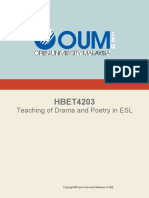 HBET4203 Teaching of Drama and Poetry in ESL - Esept21