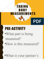 Dressmaking Body Measurements Pt1