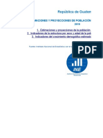 Estimaciones y Proyecciones de Poblacion A Largo Plazo 1950-2050