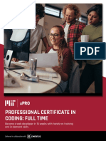 Brochure MIT XPRO - Professional Certificate in Coding - Full Time - V27