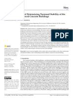 Simplified Method of Determining Torsional Stability of The Multi-Storey Reinforced Concrete Buildings