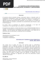 Arias, MM _ La triangulación metodológica[1]. Sus principios, alcances y limitaciones