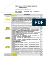 Estructura para diapositivas  CORREGIDO