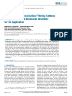 Switchable Slant Polarization Filtering Antenna Using Two Inverted Resonator Structures For 5G Application